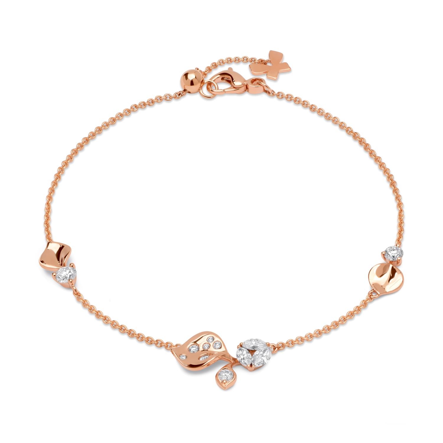 À FLEUR DE PARIS Armband aus Roségold