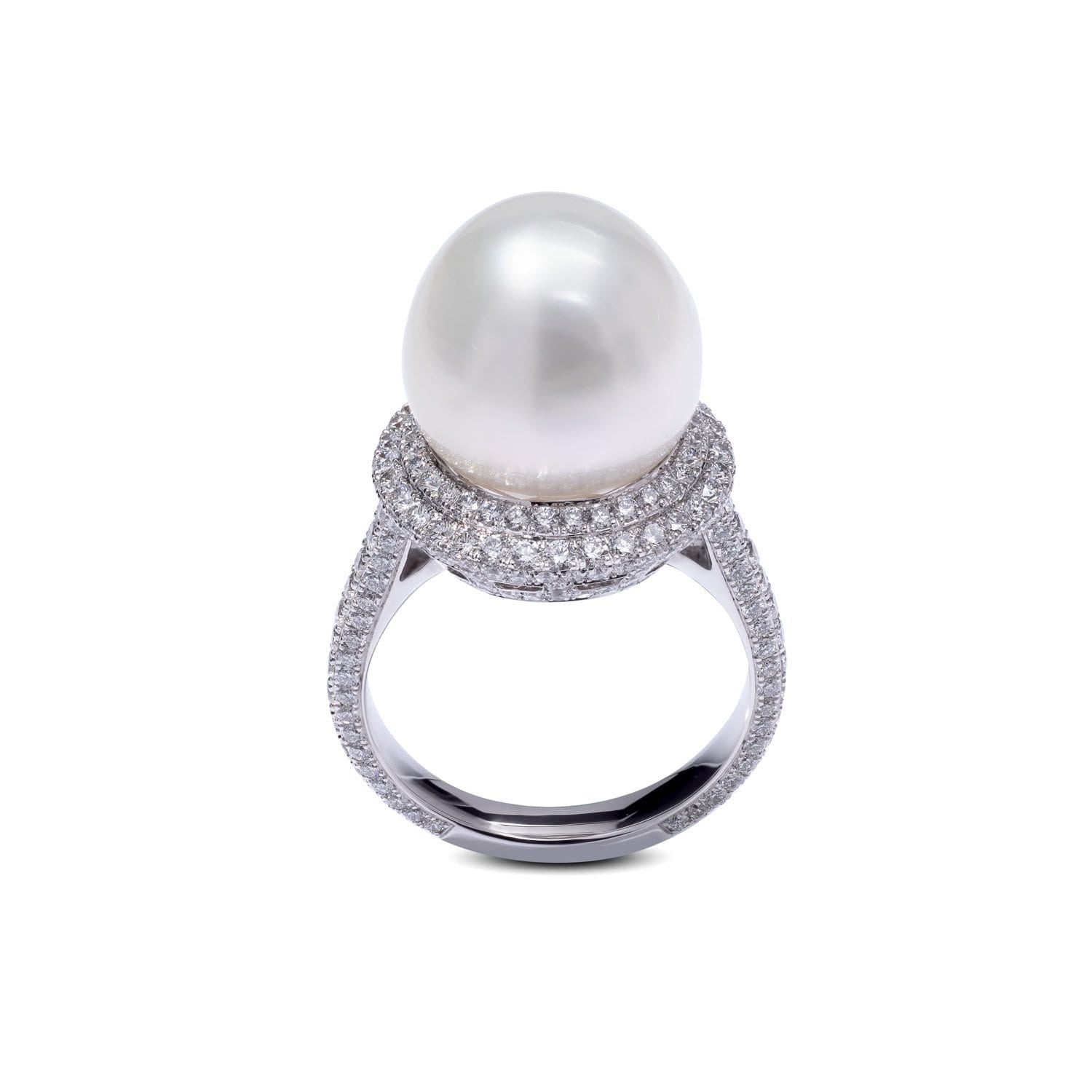 VINTAGE: Classic Ring, Diamond Pearl