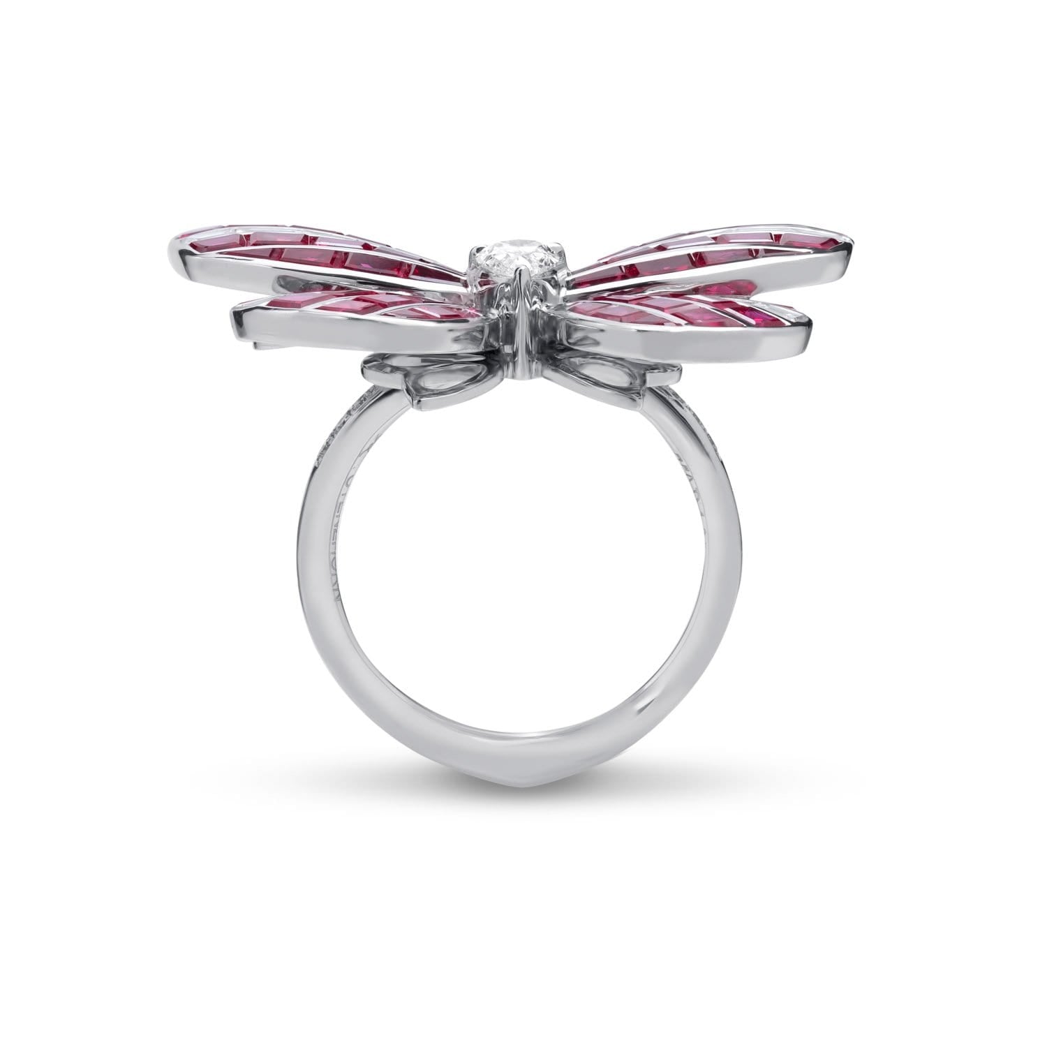 BUTTERFLY LOVERS Ruby Large Ring