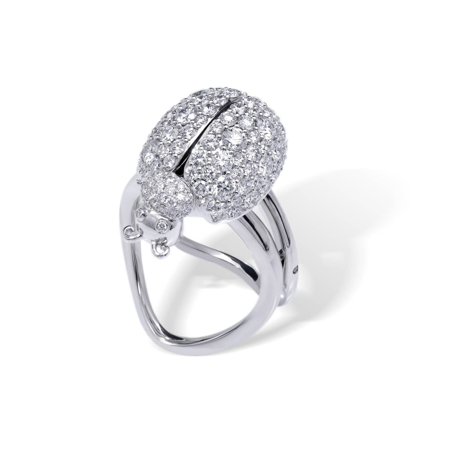 LADYBUG Movable Diamond Ring