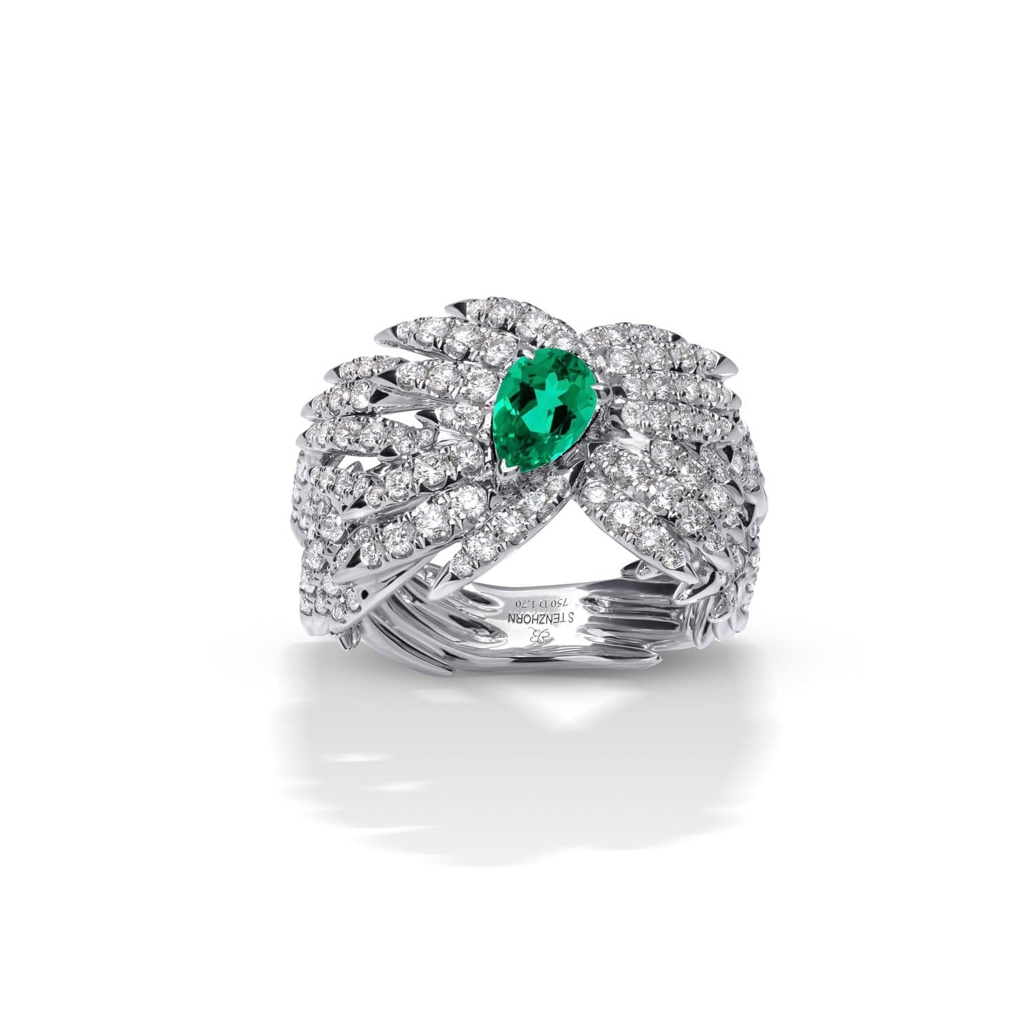 BORA BORA Diamond and Emerald Ring