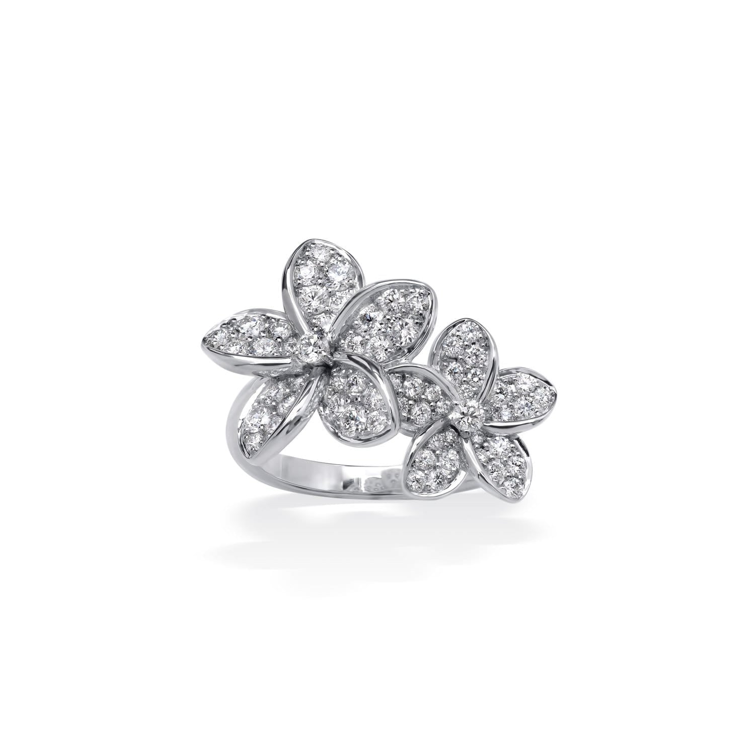 PLUMERIA Diamond Ring Double Flower