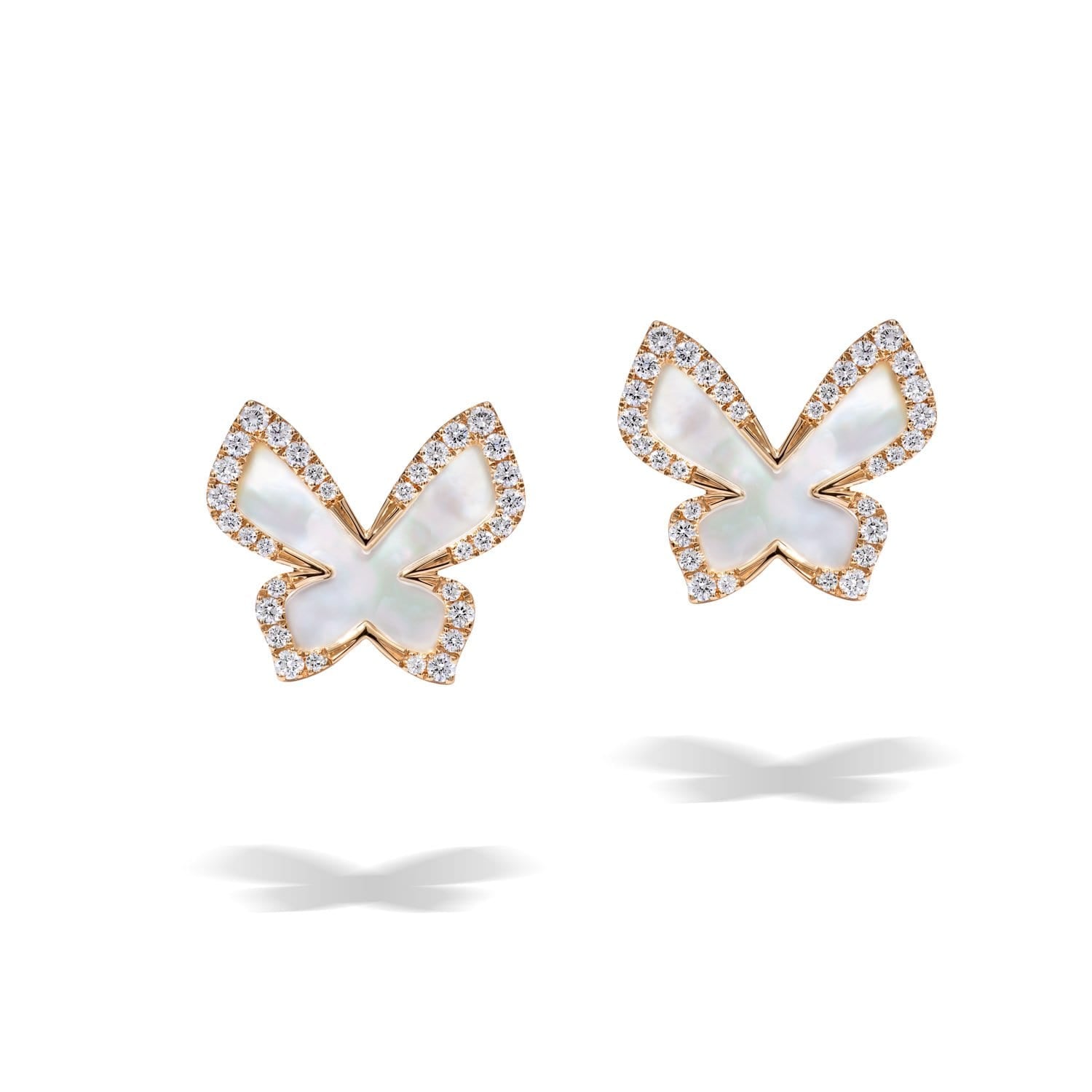 PICCOLE SONATE Mother Of Pearl Butterfly Earrings