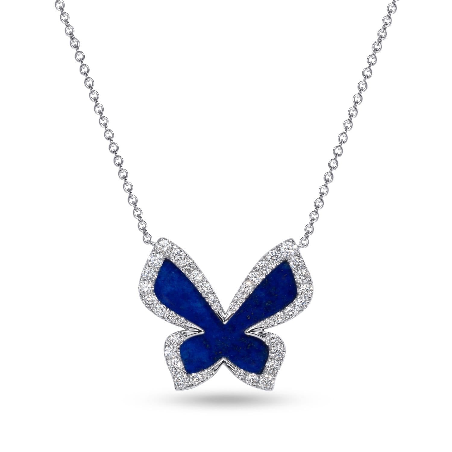 PICCOLE SONATE Butterfly Necklace with Lapis Lazuli