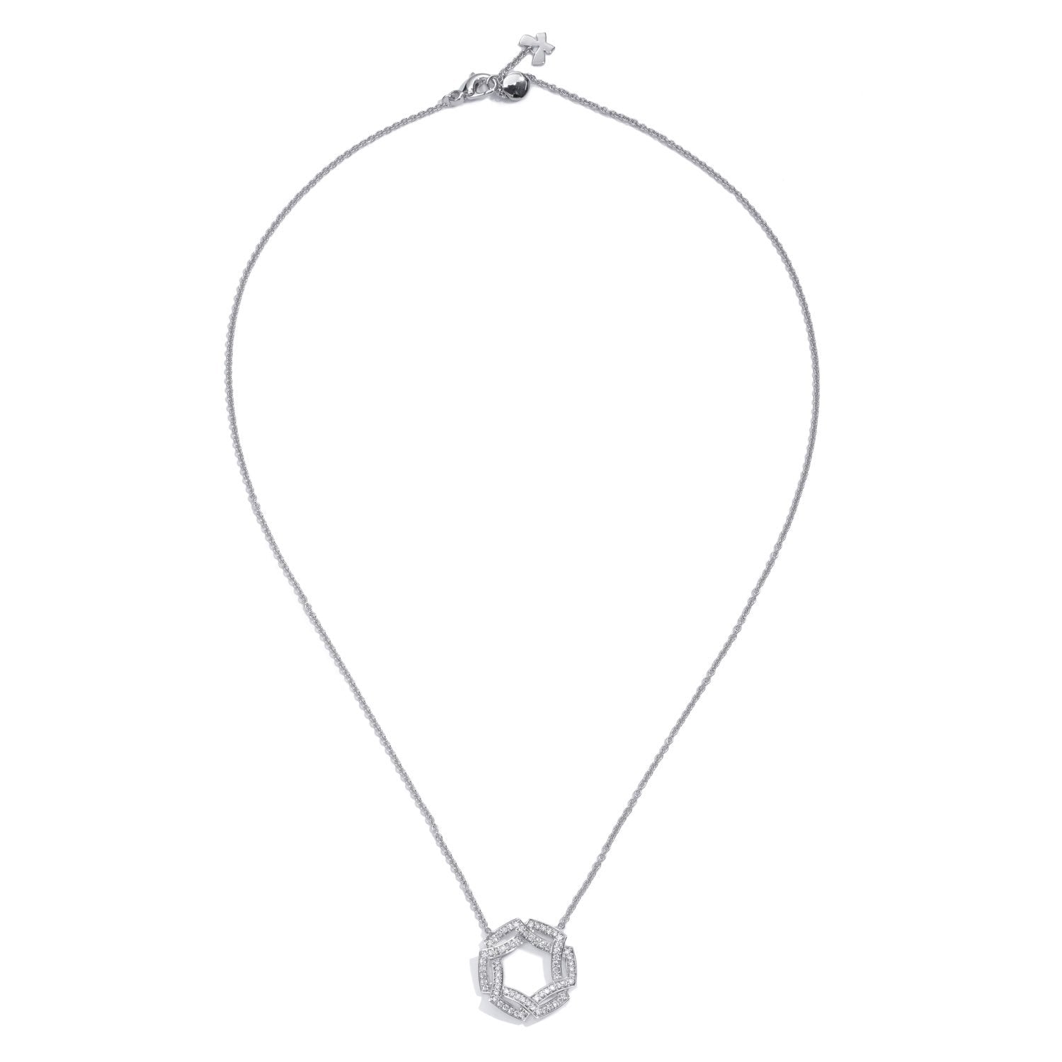 SECRET CIRCLES Pavé Diamond Necklace – STENZHORN JEWELLERY