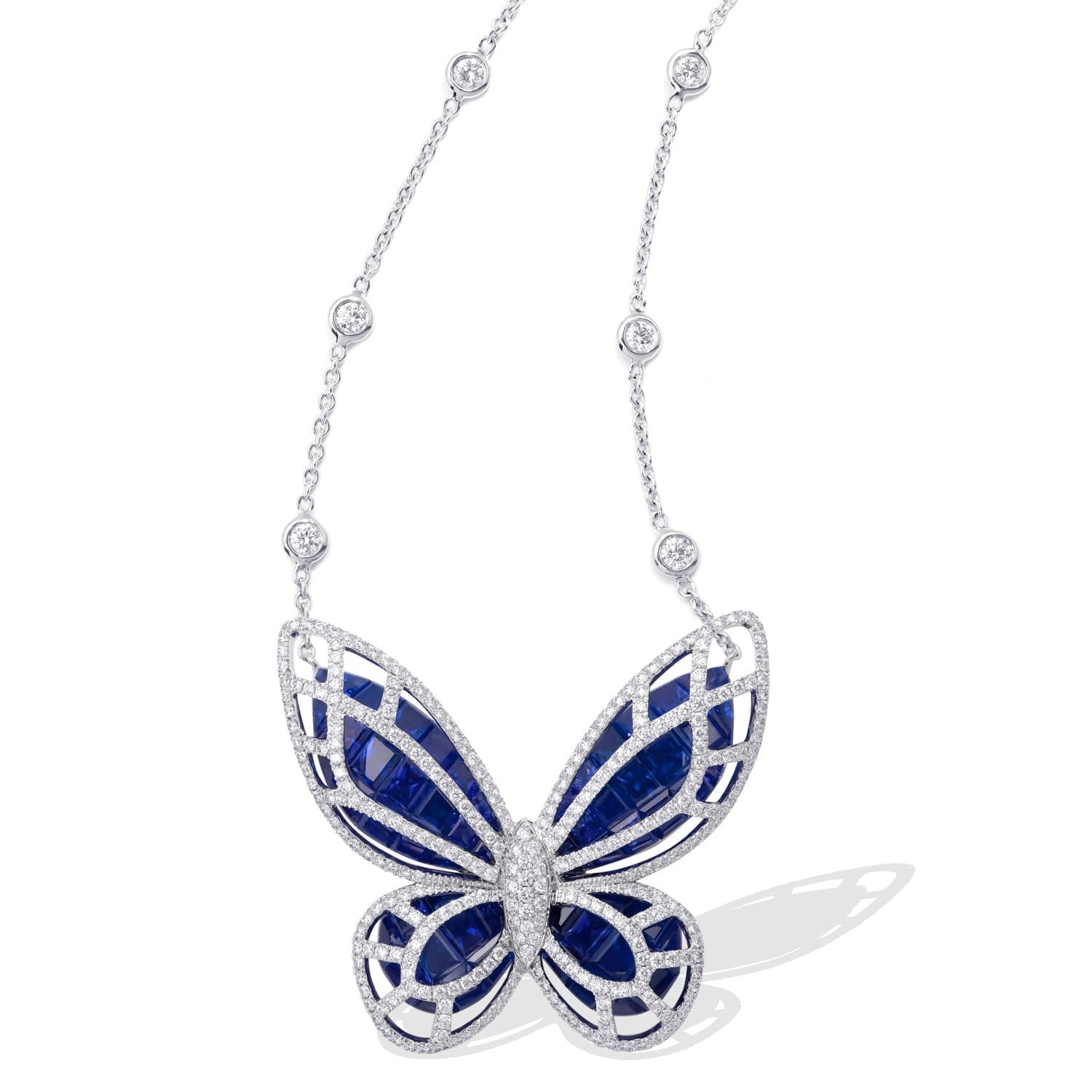 VINTAGE: MOSAIC Necklace, Butterfly Sapphire